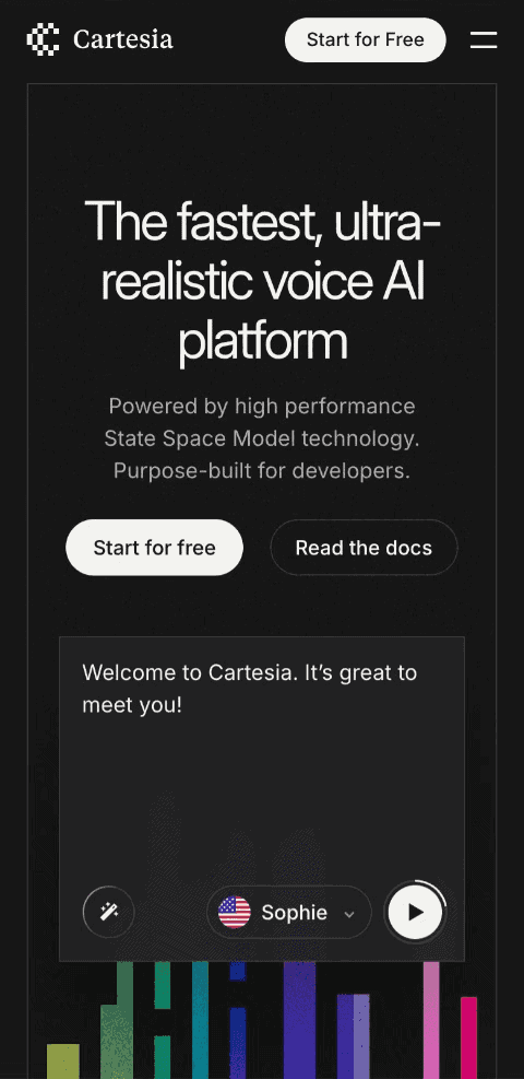 High-performance voice cloning technology for developers.